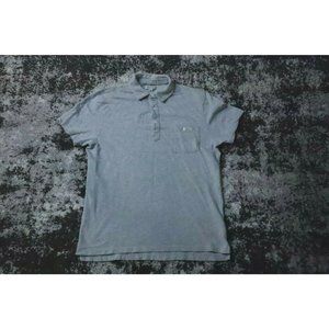 J.Crew Mens Medium Pocket Polo Shirt Knit Gray